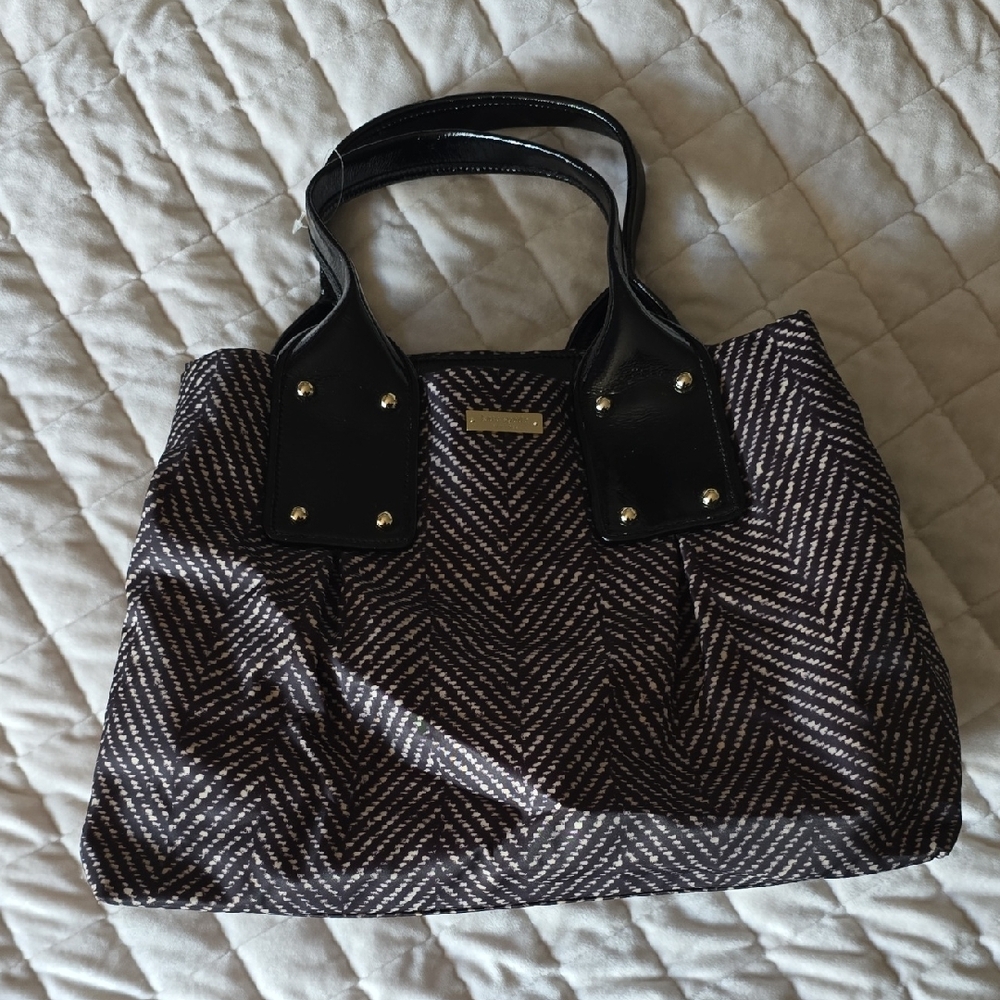 *NWOT* Kate Spade Black and White Houndstooth Design Handbag